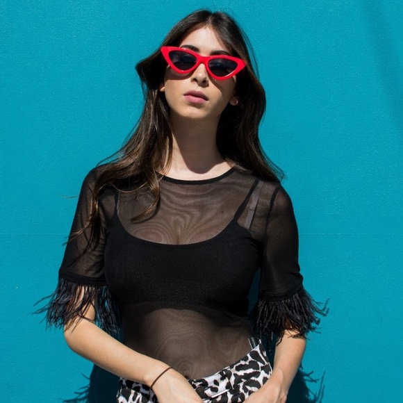 *LAST 1* Feathered Out Bodysuit - Picture 3 of 8